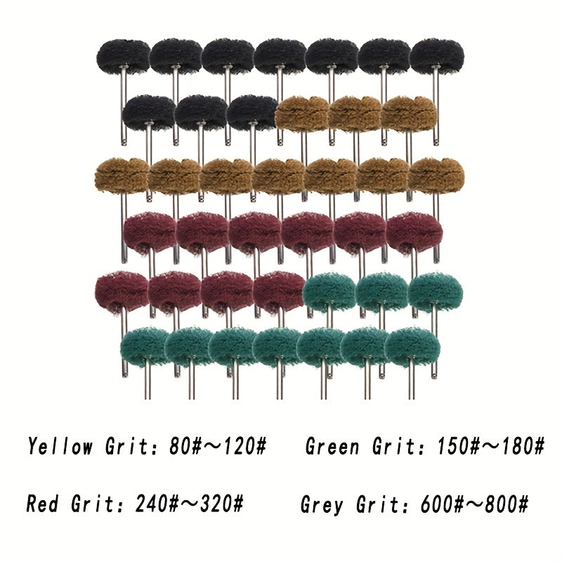 50pcs Mini Drills Nylon Abrasives Brush Polishing Wheels Rotary Hand Tools Set