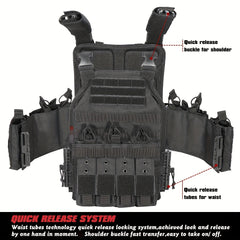 Men's Quick Release Adjustable Airsoft Training Vest
