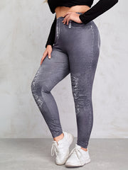  High Rise Skinny Stretch Leggings