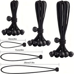 50pcs Ball Bungee Cords Tarp Canopy Bungee Balls Heavy Duty Tie Down Cord