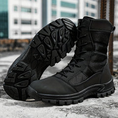 Boy's High Top Hiking Boots Non Slip Lace Up Durable Thermal Shoes Winter