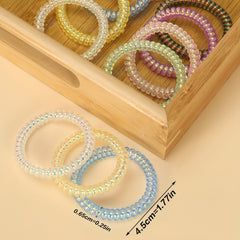 11pcs Candy Coil Hair Tie Sweet Hair Accessories For Girls Women