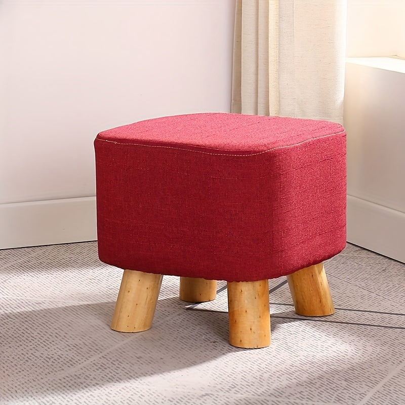 Fabric Shoe Changing Stool Small Chair Solid Stool