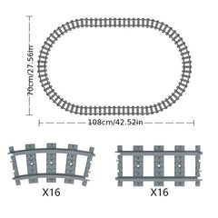 Train Track Building Blocks Educational Toys for Kids - Perfect Gift Idea