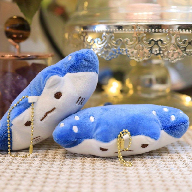 3pcs Devil Fish Ray Plush Soft Stuffed Animals with Expressive Eyes Keychain