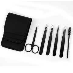 6 Pack Stainless Steel Tweezers For Eyebrows