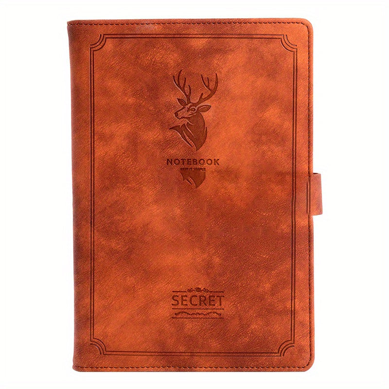 A5 Soft Leather Deer Head Notebook