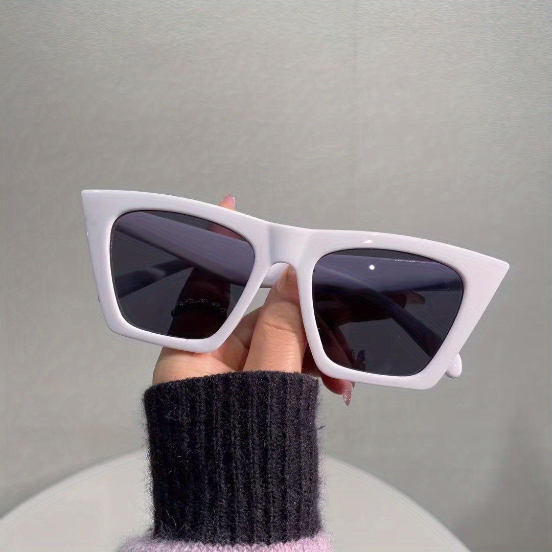 Large Frame Cat Eye Sunglasses Stylish Women UV400 Sunshade Eyewear