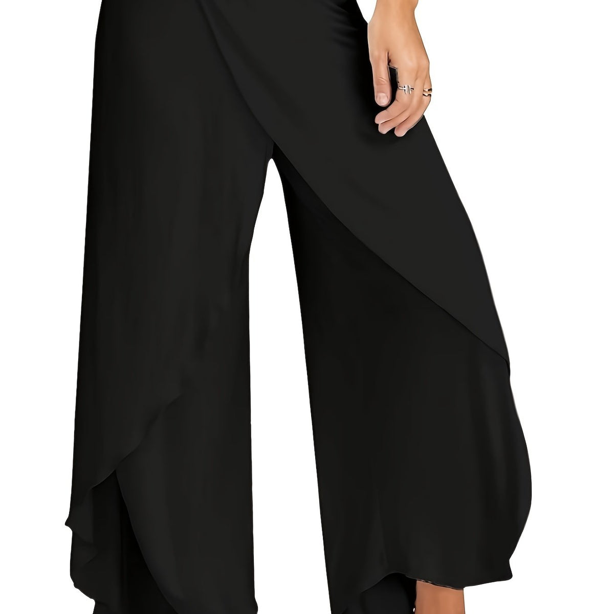  High Rise Wide Leg Pants