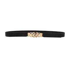 Women's Elastic Thin Belt Waist Seal For Dress Sweater Coat