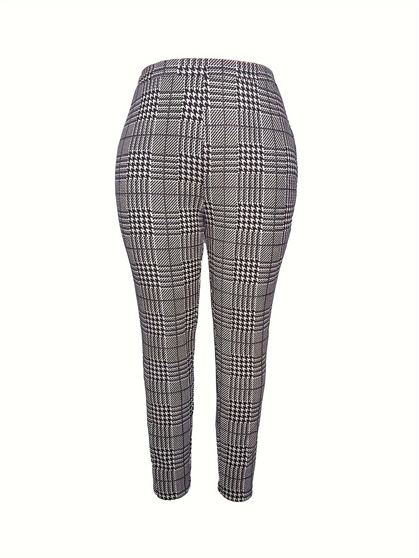 Women's Plus Houndstooth Cardigan & Pants Set