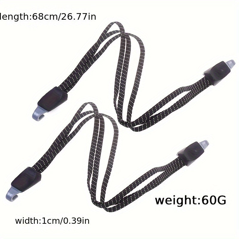 5pcs Bike Luggage Fixed Strap, Plastic Hook, M
