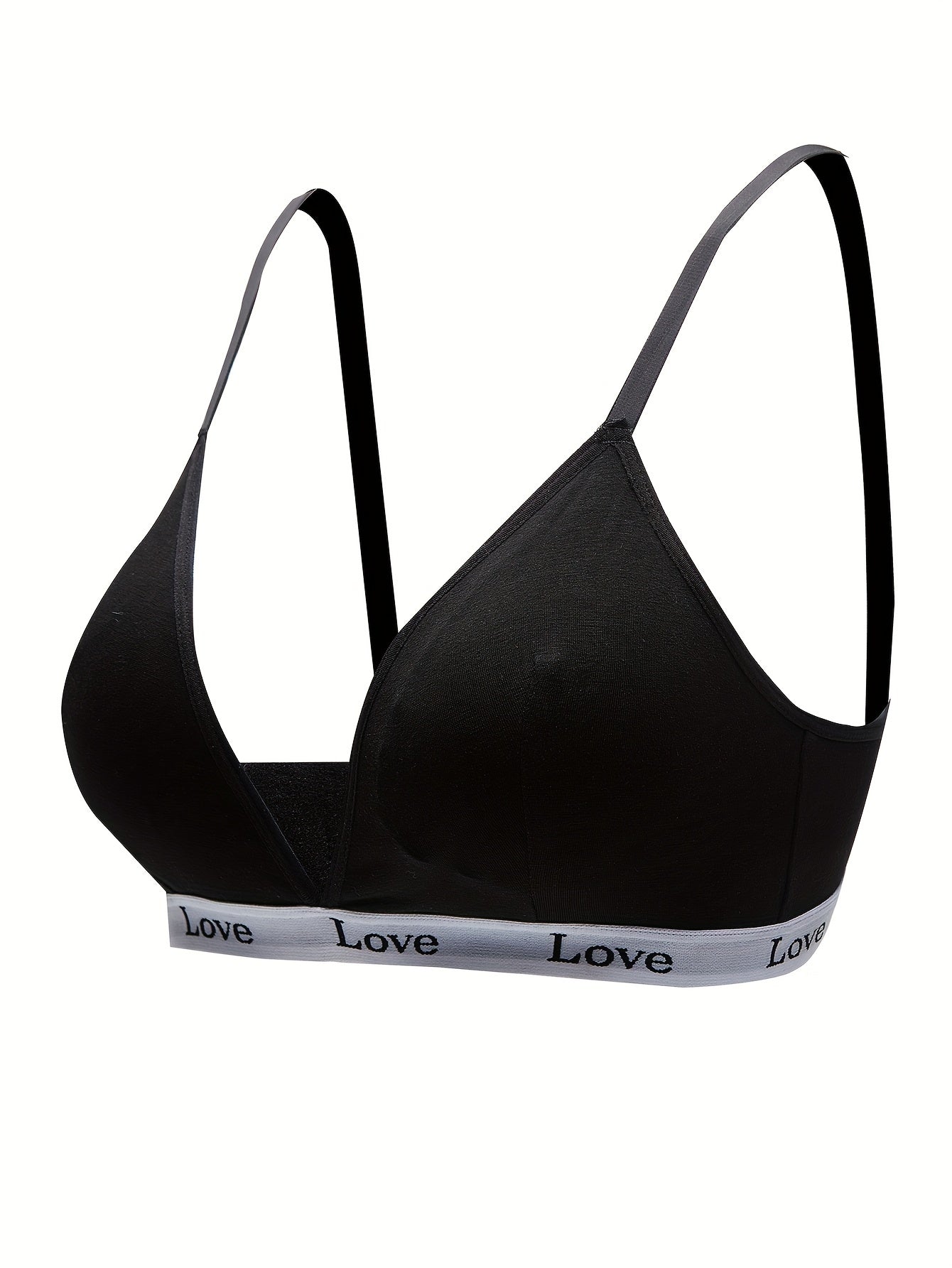 Letter Print Sports Bra Comfy Fitness Bra Women's Lingerie