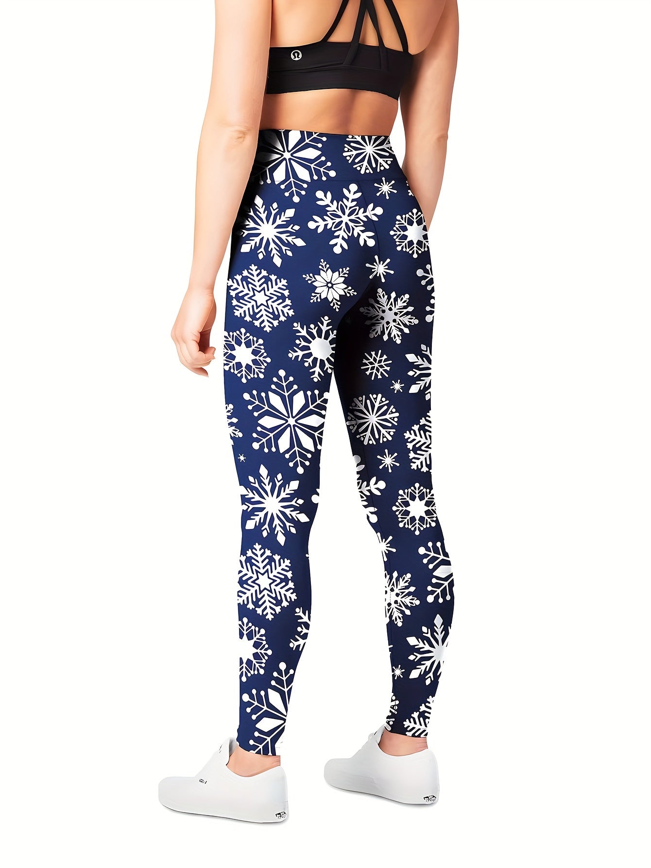 Print Running Leggings High Elastic Yoga Pants Women's Activewear
