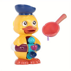 Duck Spin Water Wheel Baby Bath Toy Yellow Duck Children Splash Water Toy