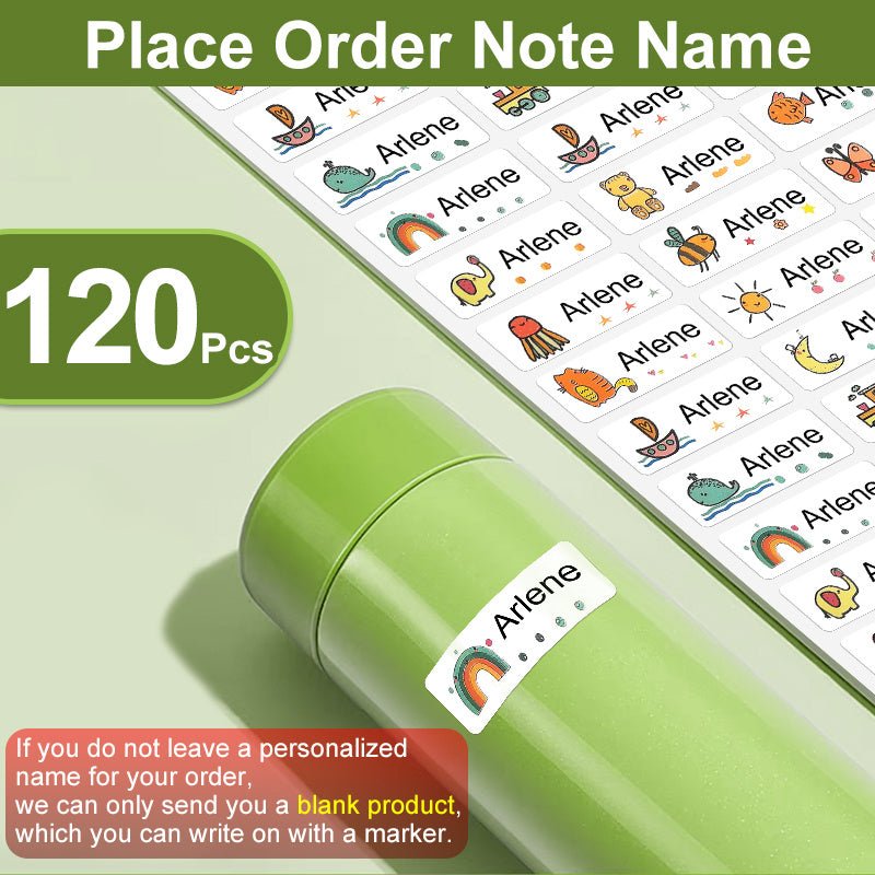 Custom Name Sticker Waterproof Personal Label School Stationery