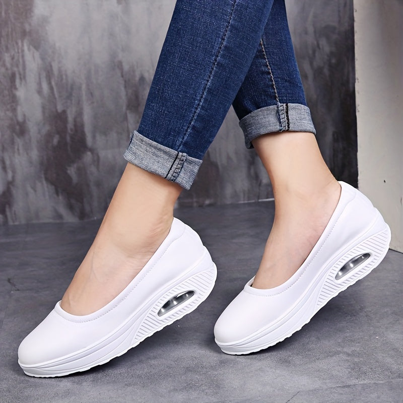 Women's Air Cushion Walking Shoes Slip On Casual Sneakers
