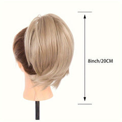 Synthetic Chignon Ponytail Hair Extension Messy Bun with Claw Clip