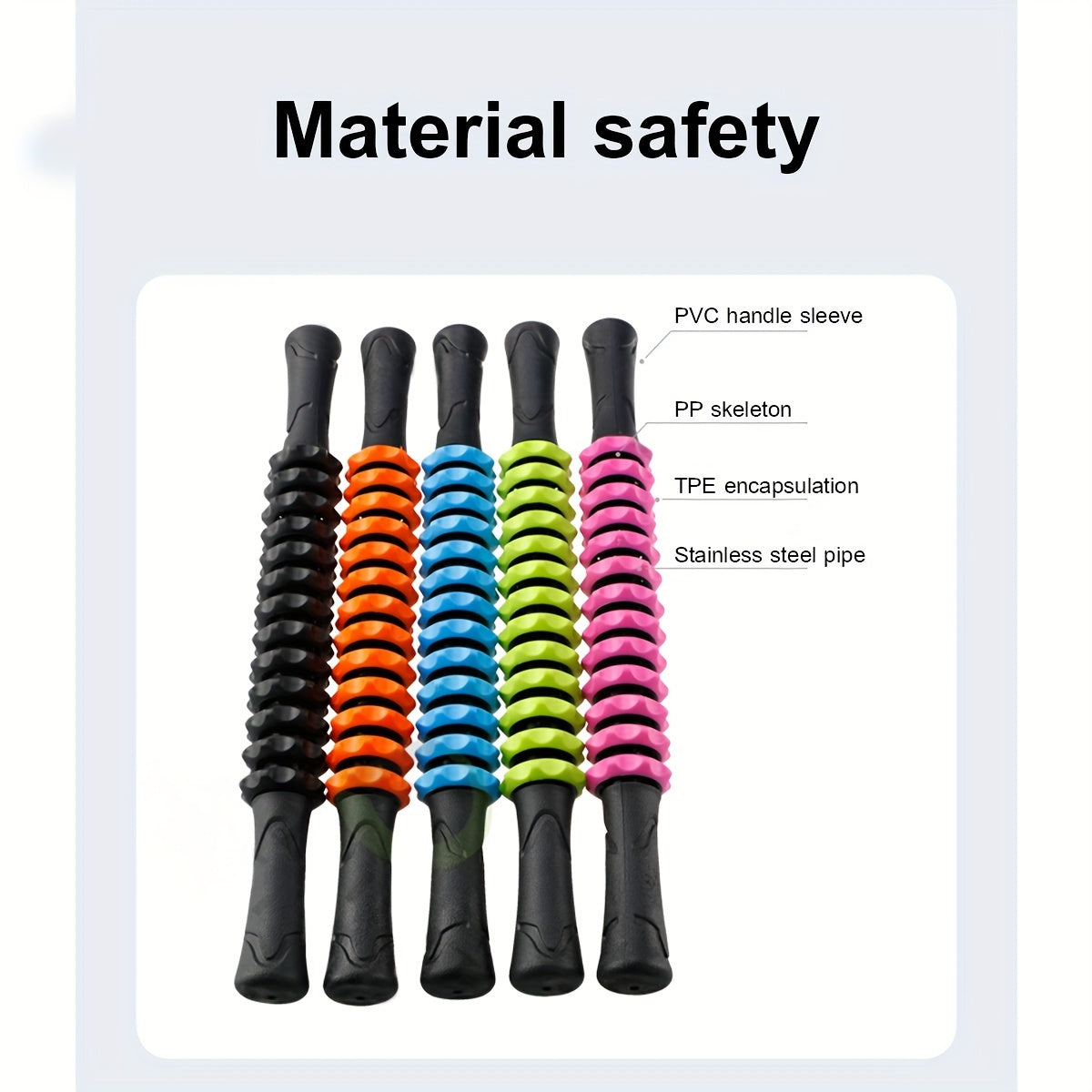 Solid Massage Stick Yoga Roller for Muscle Relaxation