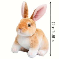 Realistic Rabbits Plush Toy Lifelike Animal Bunny Simulation Gift