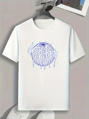 Pattern Print Men's Graphic T shirt Casual Comfy Tees For Summer