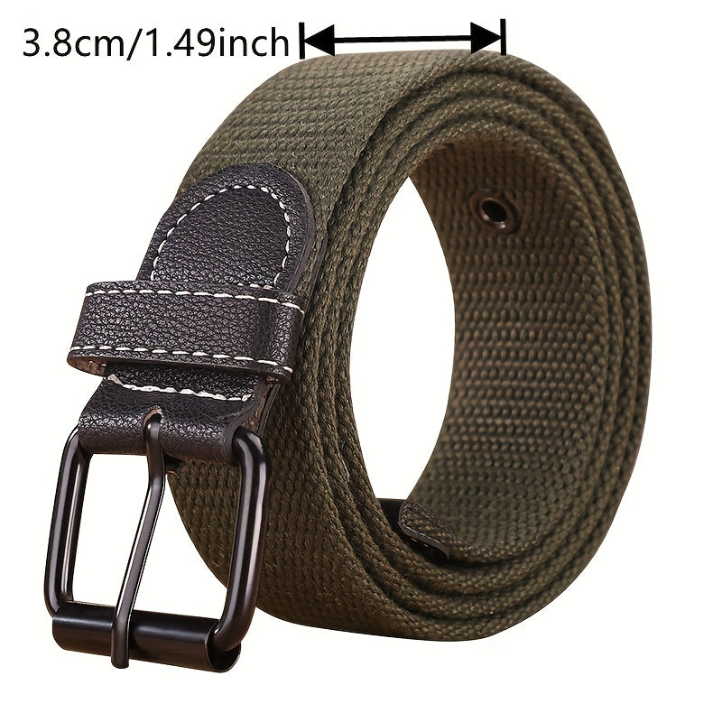 Thickened Canvas Belt Casual Buckle Jeans Belt
