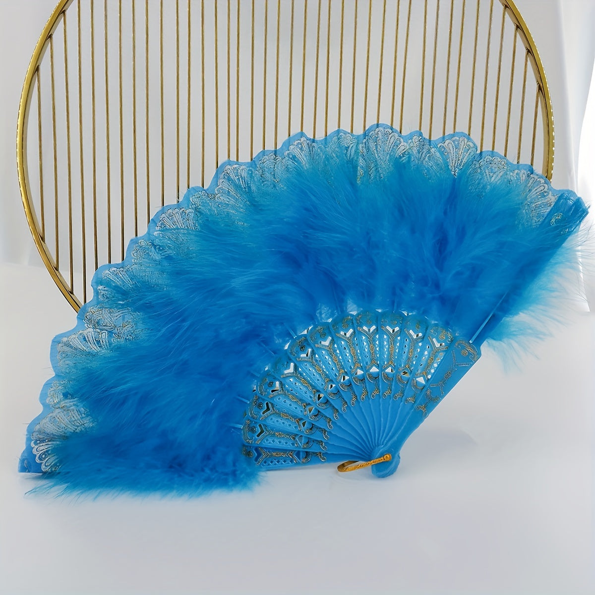 Plush Fan Dance Performance Props for Women