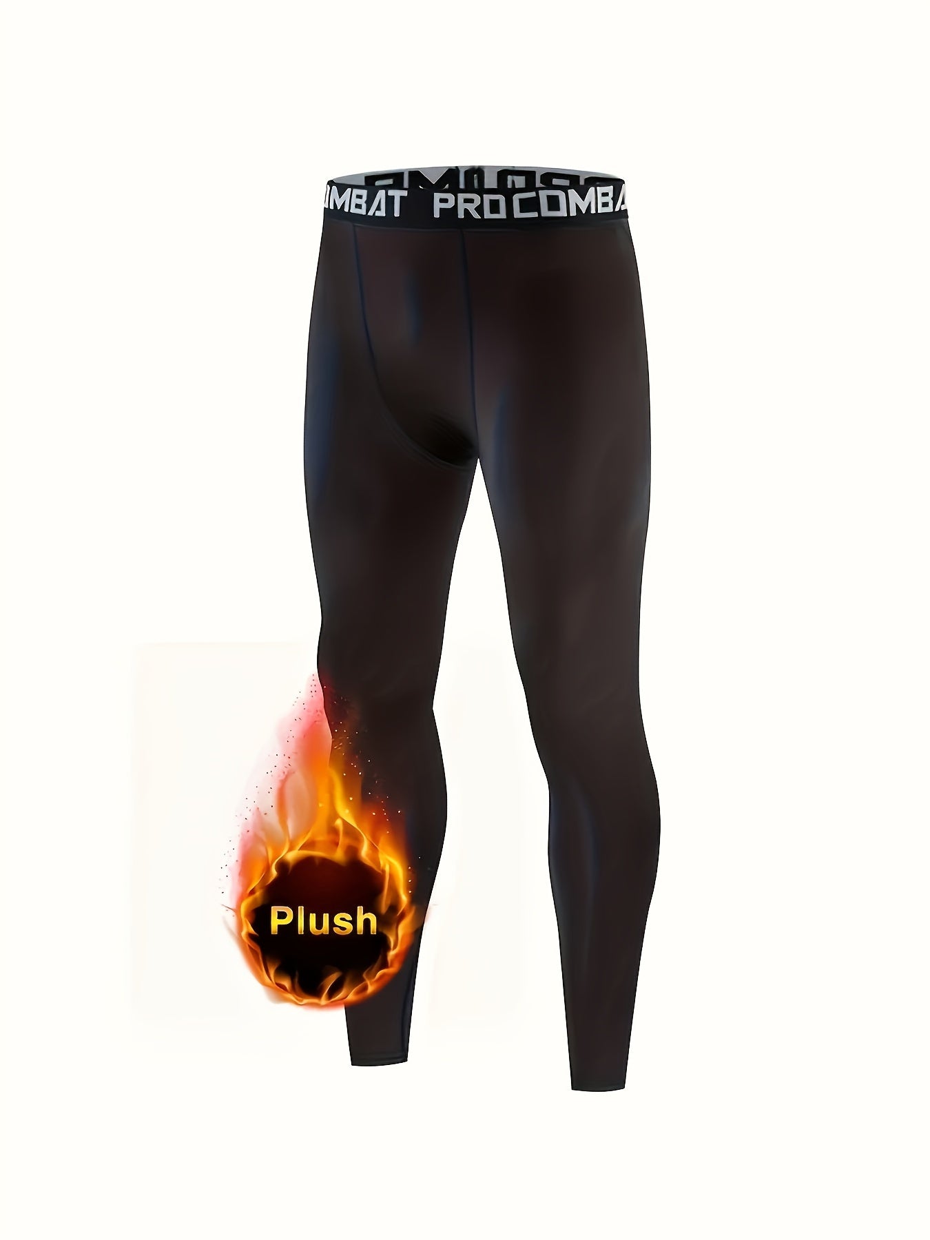 Men's Fleece Bottoming Pants Fitness Leggings