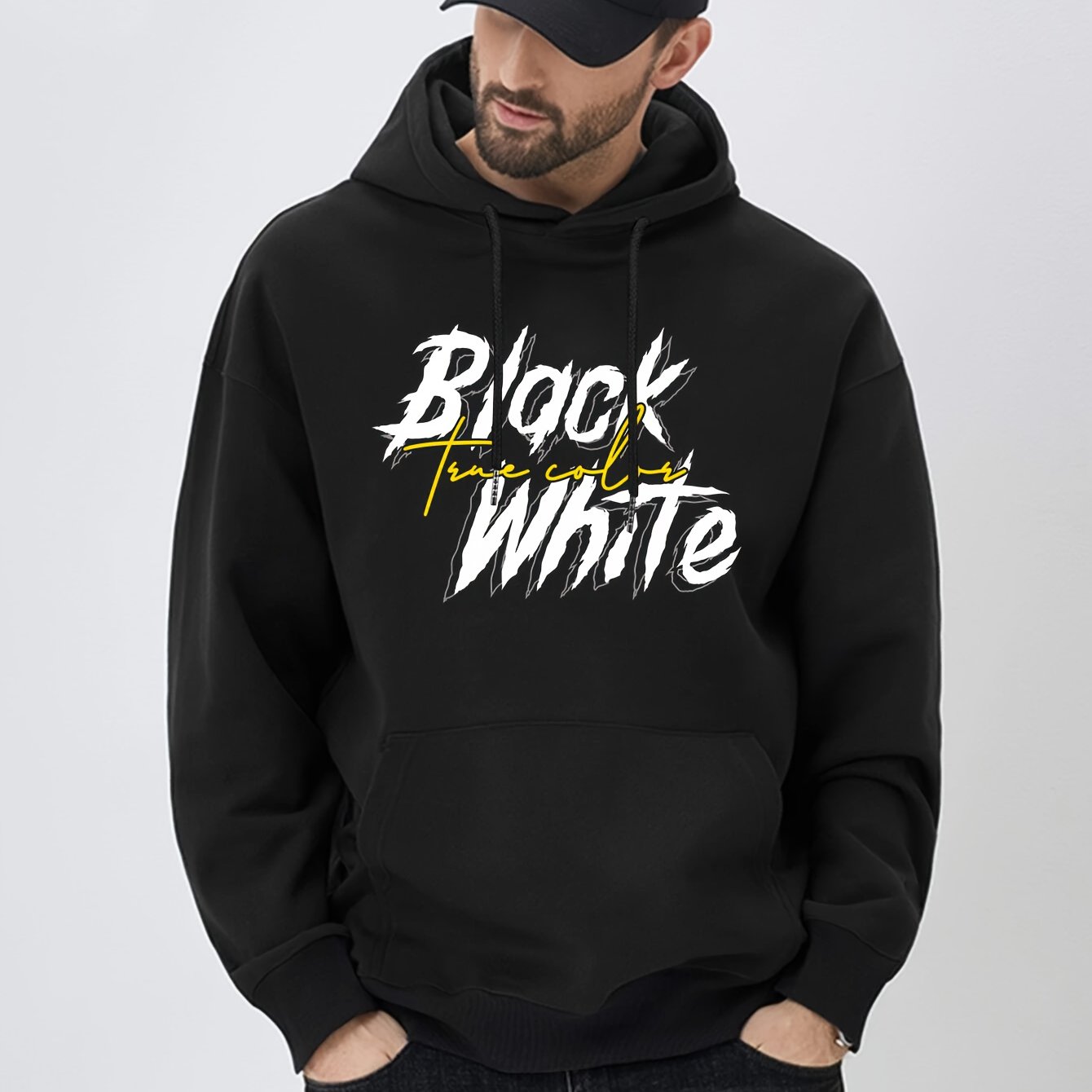 Men's Graphic Print Hoodie Pullover Sweatshirt