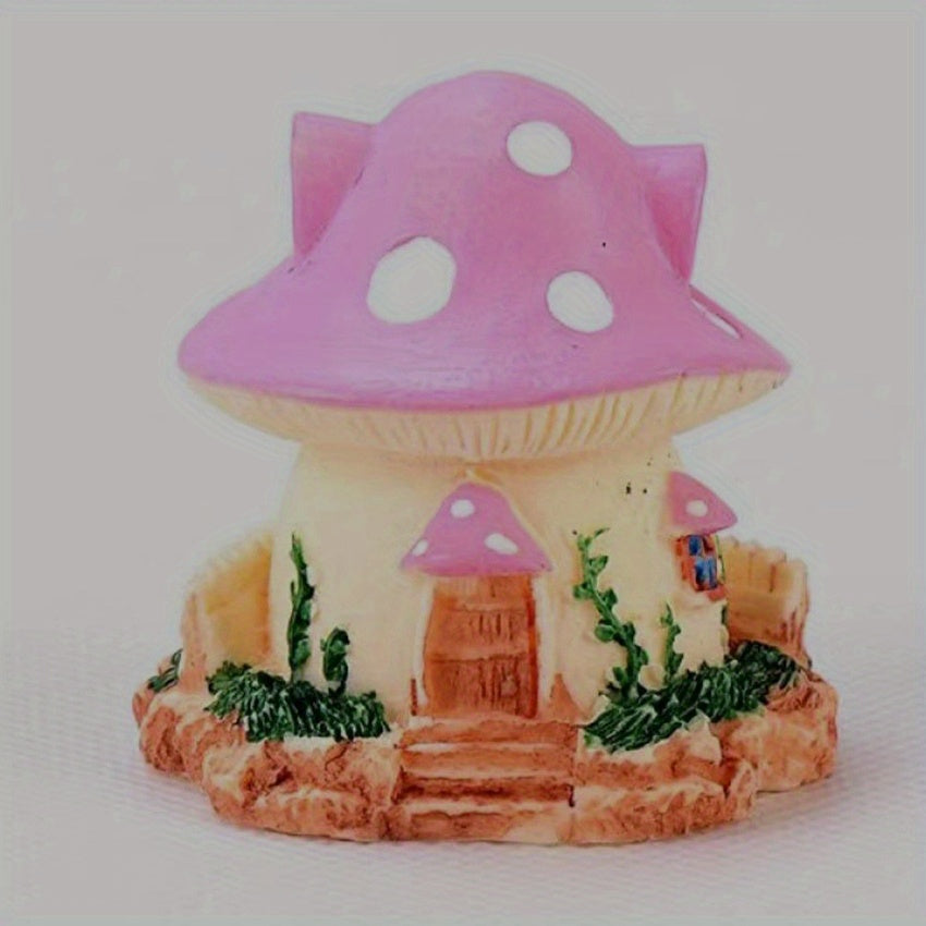 Fairy Tale Mushroom House Figurine Model