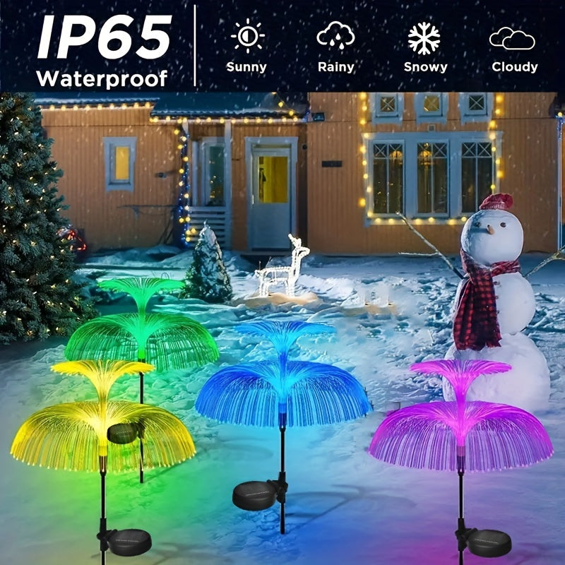 Solar Flower Lights Outdoor Decorative Waterproof Solar Yard Light