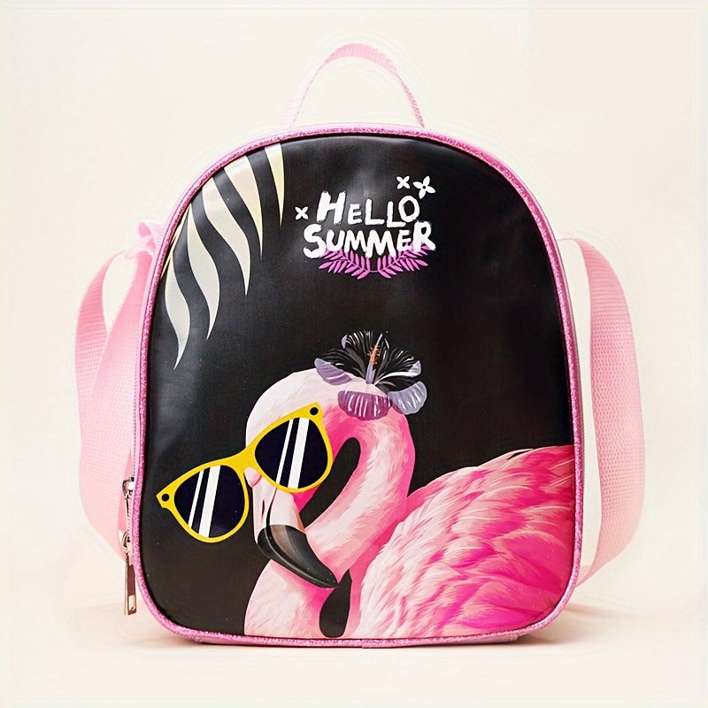 Large Capacity Cartoon Insulated Lunch Box PU Waterproof Bento Bag