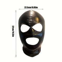 PU Leather Mask with Eye Cutouts Halloween Costume