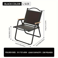 SUOLE Outdoor Folding Chair Camping Beach Fishing Portable Ultralight