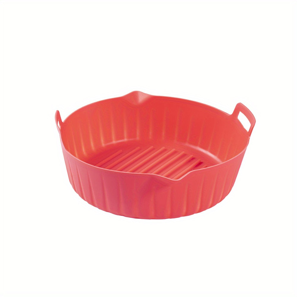 1pc Silicone Air Fryer Liner 18 01cmx5 Heat Resistant Reusable Air Fryer Liners