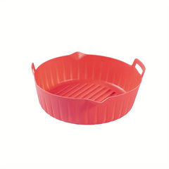 1pc Silicone Air Fryer Liner 18 01cmx5 Heat Resistant Reusable Air Fryer Liners