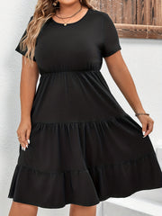  Casual Short Sleeve Smock Dress