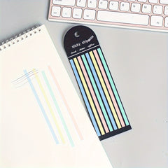 160pcs Thin Strip PET Sticky Notes Record Label Paper Index Stickers