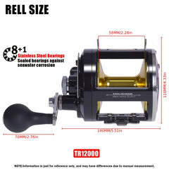 SAMOLLA Aluminum Alloy Fishing Reel Drag 30kg 66 14lb 3 4 1 Gear Ratio