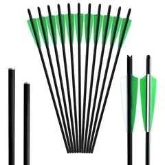12pcs 18 inch Carbon Fiber Shield Feather Bowfishing Accessory