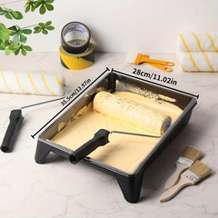 42pcs Paint Roller Cover Set with Tray and Liner, Microfiber Covers, Frame