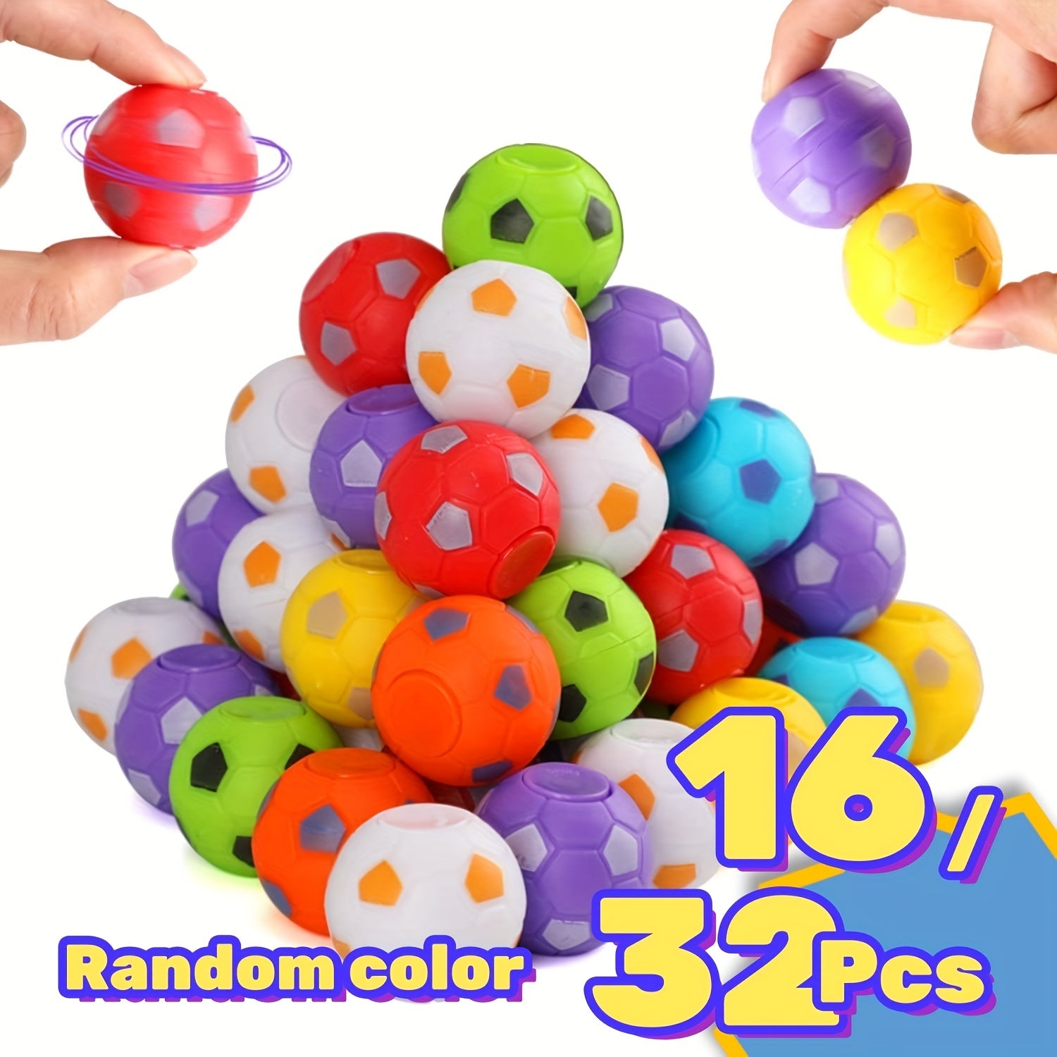 Colcor Mini Fidget Spinners Soccer Ball Toys For Kids Soccer Party Favors