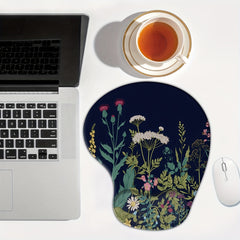 Ergonomic Mouse Pad Wrist Rest Set for Office Game - Sword Flower