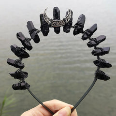 Crystal Crown Hairband Quartz Rhinestone Tiara Mermaid Hair Accessories