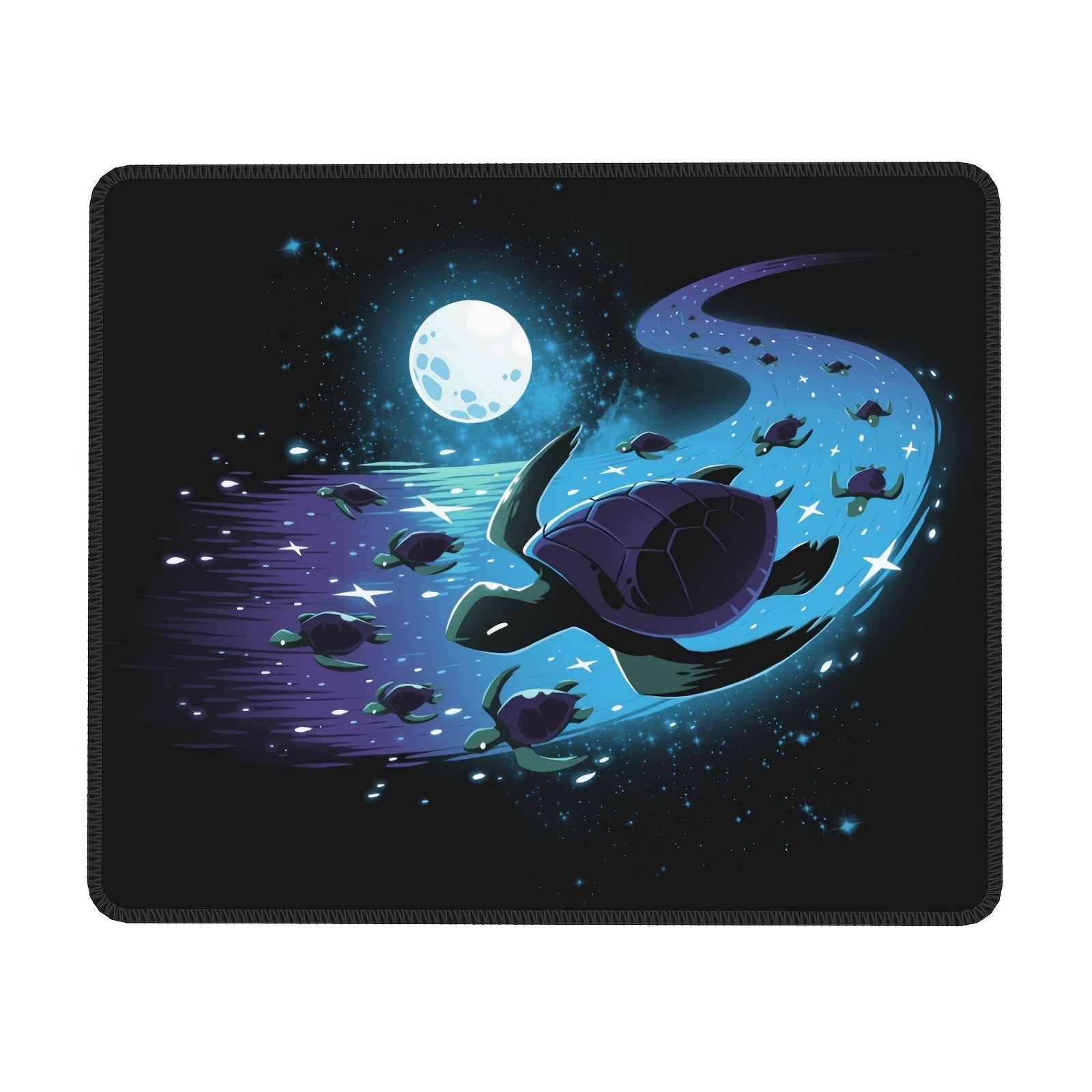 Turtle Group Pattern Mouse Pad 20x24cm eSport Home Office Rubber Border Slide