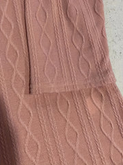  Jacquard Long Sleeve Hooded Dress