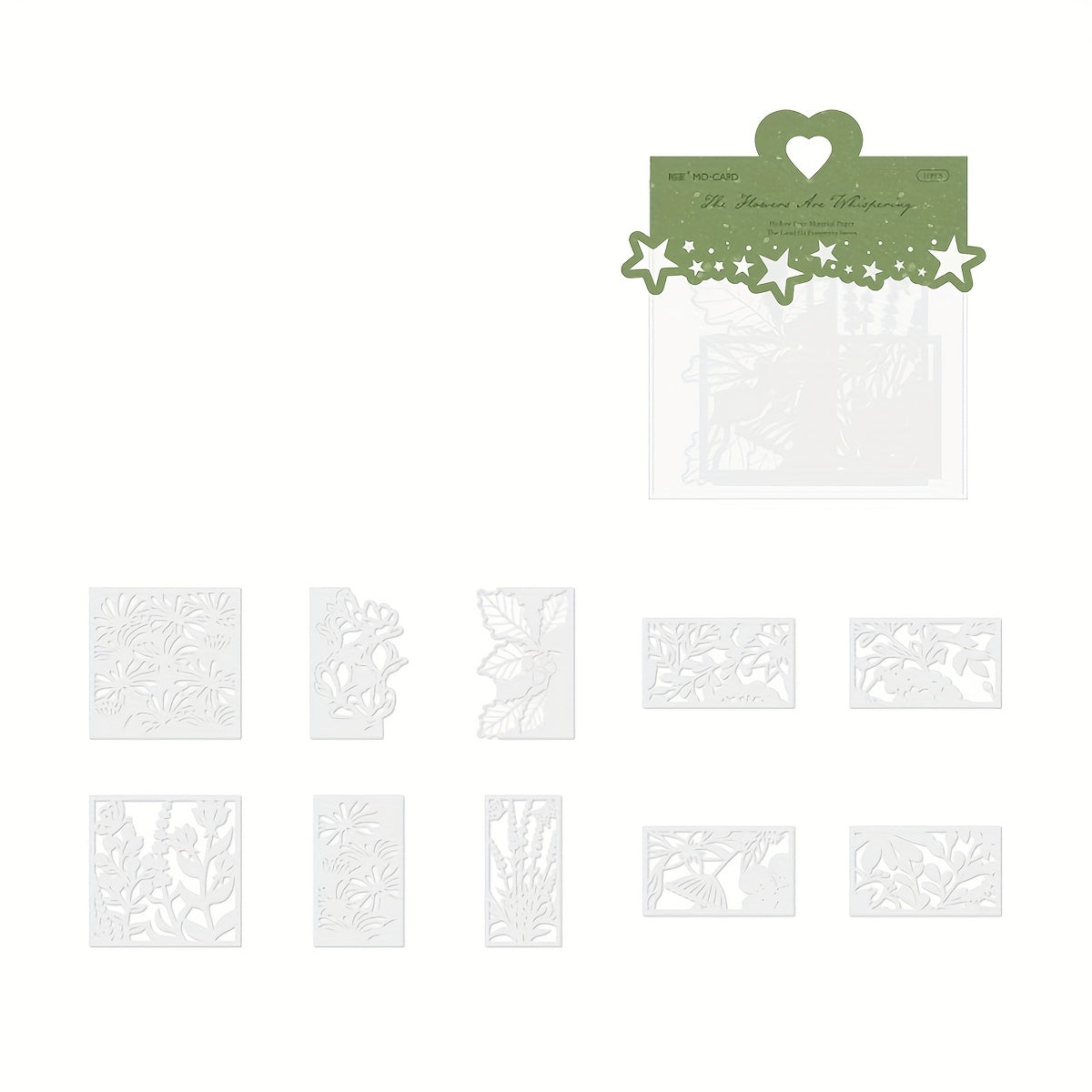 10pcs Cutout Lace Paper The Enlightenment Series DIY Decorative Collage Material