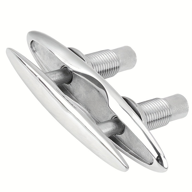 316 Stainless Steel Boat Cleat 12 Pull Up for Anchoring/Mooring