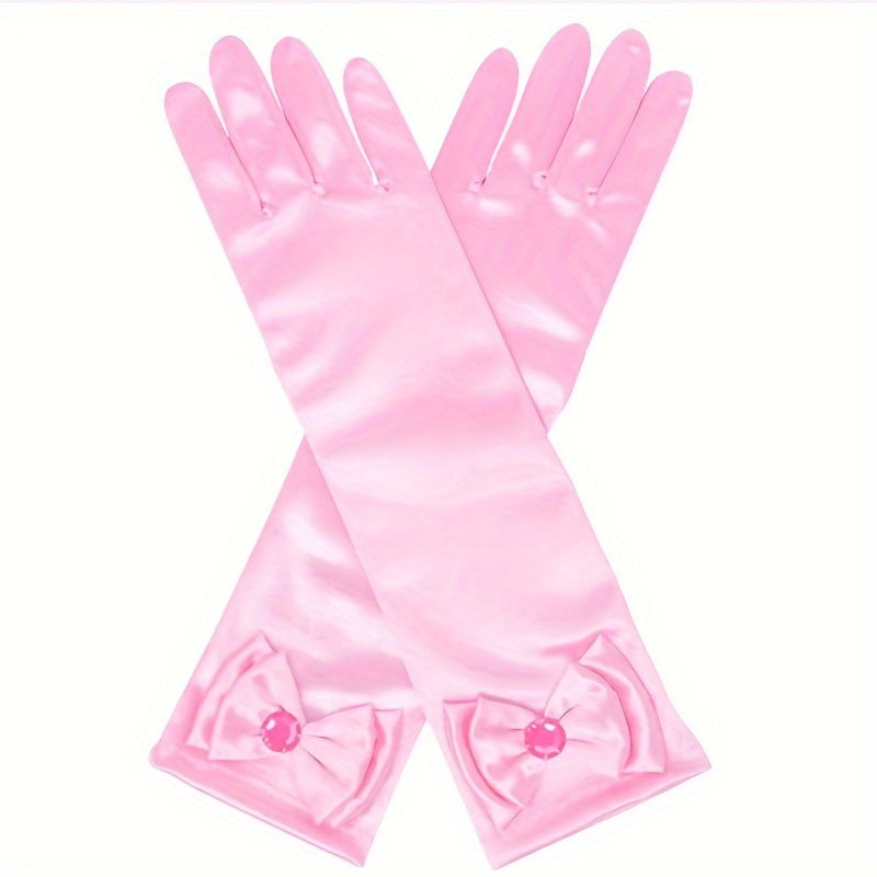 Girls Cosplay Princess Bowknot Gloves