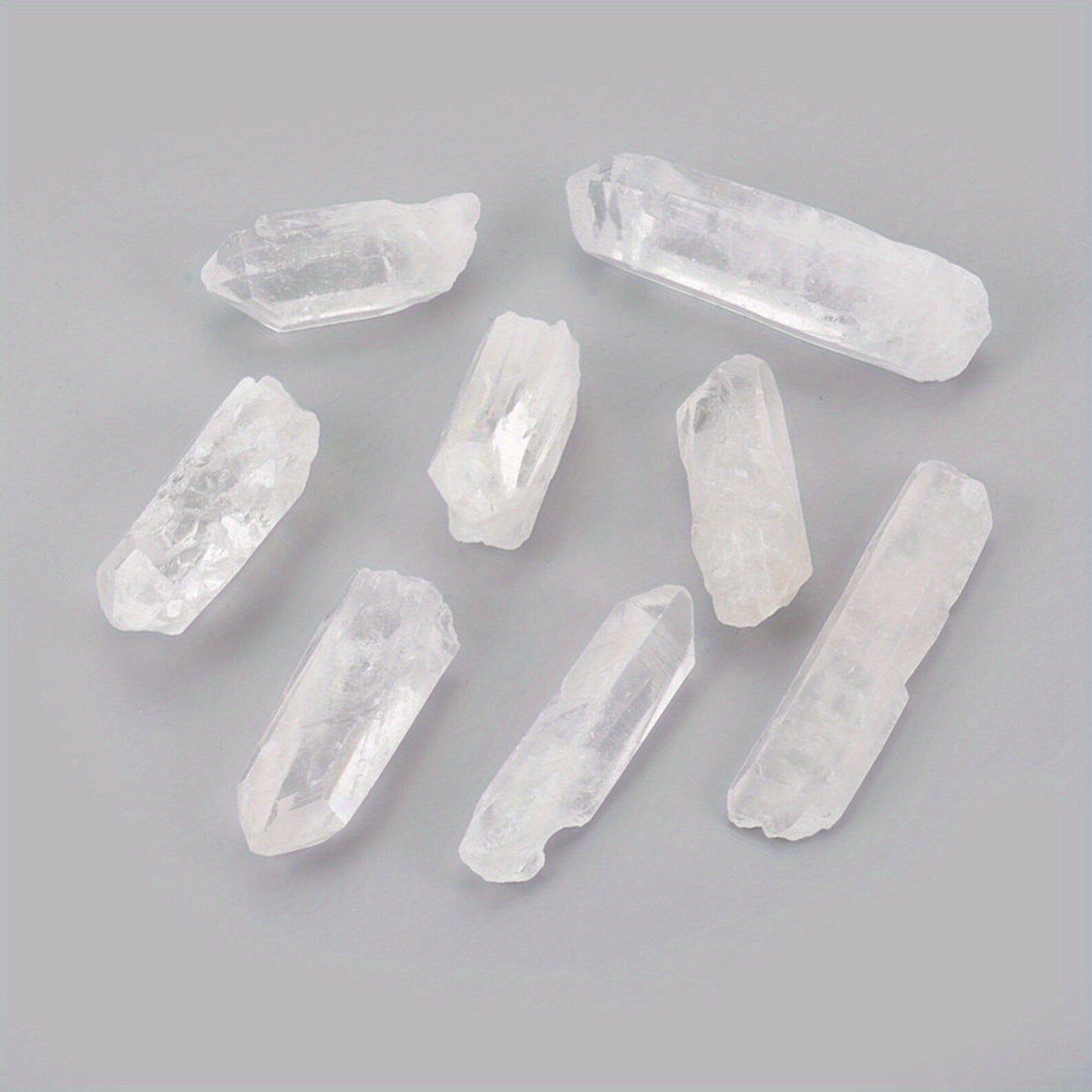 2" 2.54/5.08cm Transparent Quartz Crystal Point Pendant